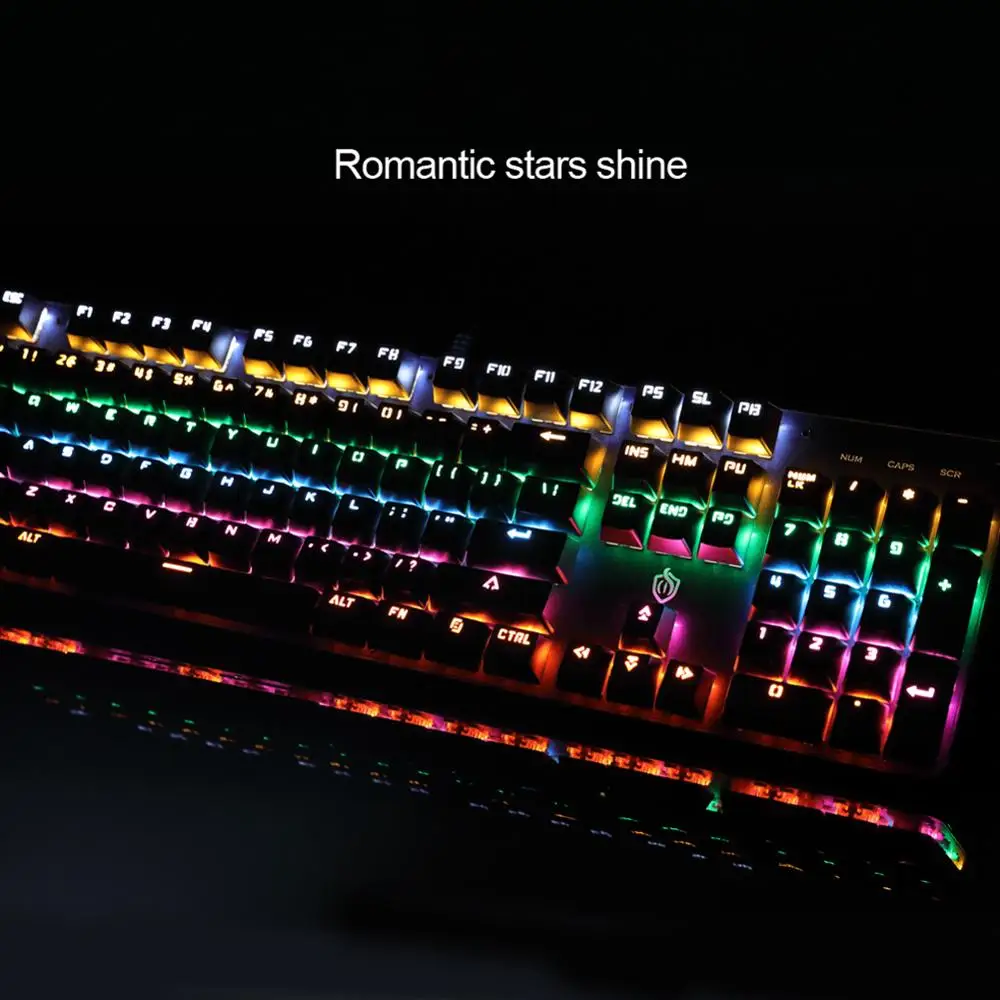 87/104 Keys Gaming Mechanical Keyboard USB Wired RGB Mix Backlight PC Mechanical Gaming Keyboard for Game Laptop Home Office
87/104 Keys Gaming Mechanical Keyboard USB Wired RGB Mix Backlight PC Mechanical Gaming Keyboard for Game Laptop Home Office