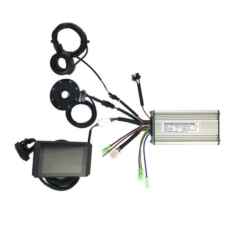 

36V/48V 500W 22A Electric Bicycle Sine Wave Controller with KT LCD8H Display&Thumb Throttle and Sensor Ebike Accessories