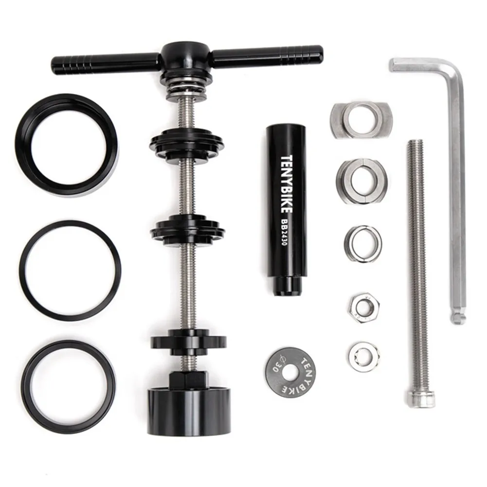 1Set Aluminum Alloy Bicycle Bottom Bracket Tools Press-in Type BB86 Bike Bearing Shell Install Removal Press Extraction Tool Kit
1Set Aluminum Alloy Bicycle Bottom Bracket Tools Press-in Type BB86 Bike Bearing Shell Install Removal Press Extraction Tool Kit