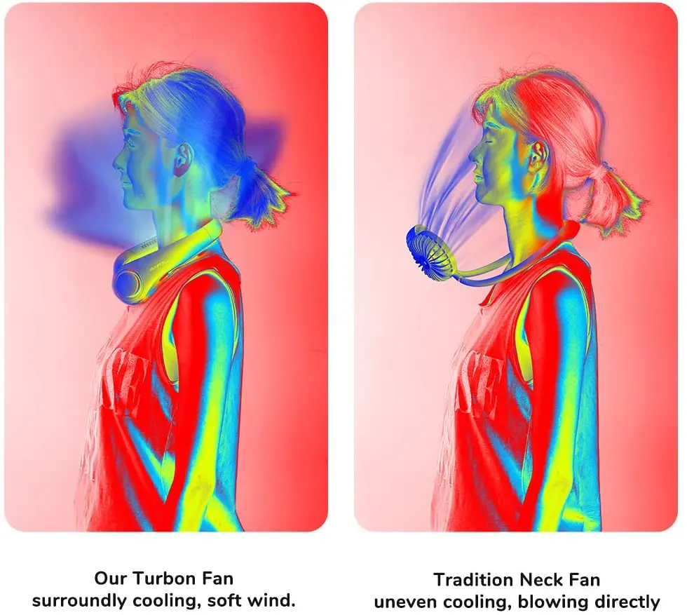 Portable Mini Bladeless Fan Neck Fan 2400mAh USB Rechargeable Fan Mute Sports Fans for Home Outdoor Ventilador Portatil Abanicos 
Portable Mini Bladeless Fan Neck Fan 2400mAh USB Rechargeable Fan Mute Sports Fans for Home Outdoor Ventilador Portatil Abanicos