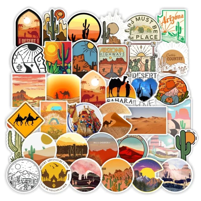 10/50Pcs Outdoor Desert Landscape Camel Stickers For Suitcase Skateboard Laptop Luggage Fridge Phone Car Styling Decal Sticker
10/50Pcs Outdoor Desert Landscape Camel Stickers For Suitcase Skateboard Laptop Luggage Fridge Phone Car Styling Decal Sticker