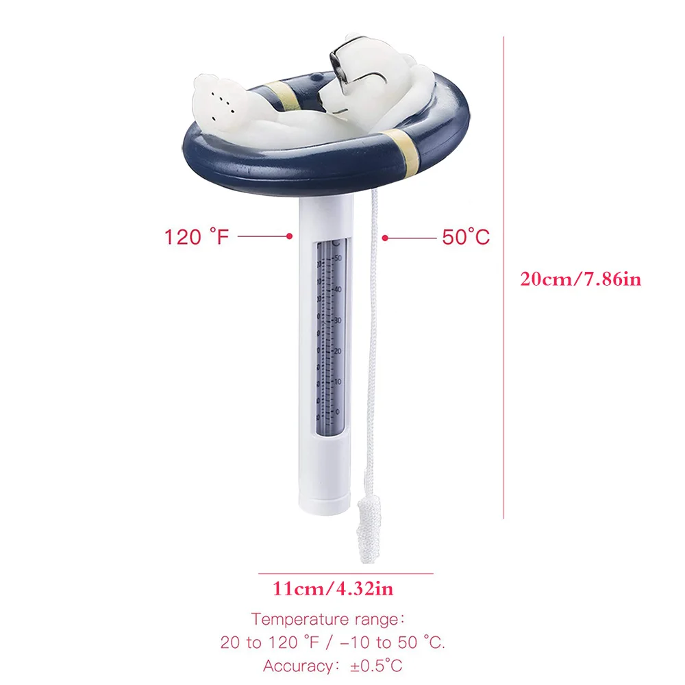 Floating Pool Thermometer with String Water Temperature Thermometers for Outdoor & Indoor Swimming Pools Spas Hot Tubs
Floating Pool Thermometer with String Water Temperature Thermometers for Outdoor & Indoor Swimming Pools Spas Hot Tubs