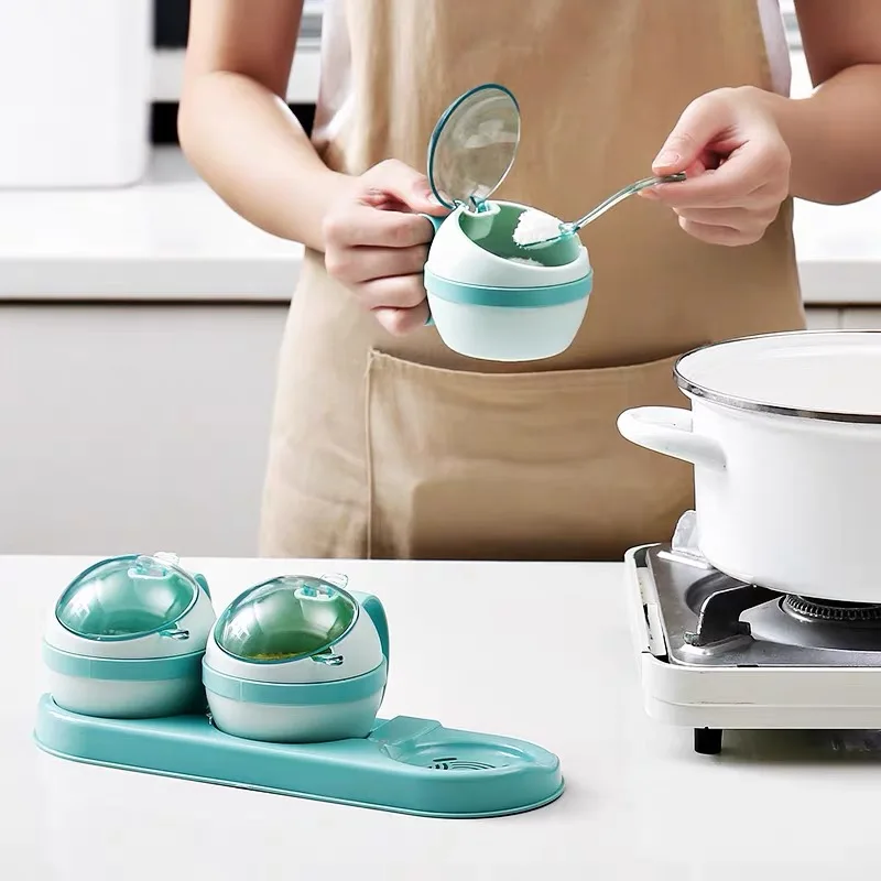 Spherical Seasoning Jar With Handle Spoon Set Salt Sugar Pepper Seasoning Box Condiment Storage Container Kitchen Storage
Spherical Seasoning Jar With Handle Spoon Set Salt Sugar Pepper Seasoning Box Condiment Storage Container Kitchen Storage