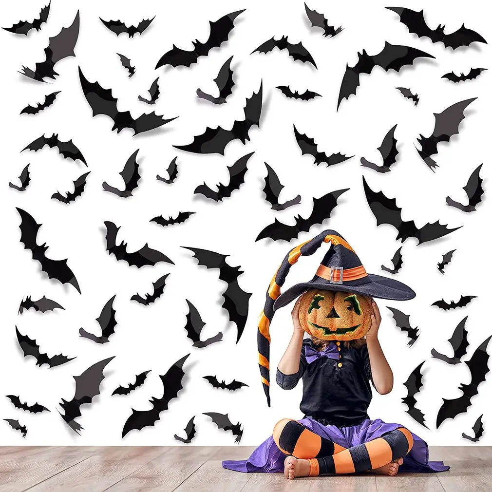 Halloween Bat Stickers 56PCS Removable Halloween Wall Stickers Halloween Party DIY Decorative Wall Decal Horror Stickers
Halloween Bat Stickers 56PCS Removable Halloween Wall Stickers Halloween Party DIY Decorative Wall Decal Horror Stickers