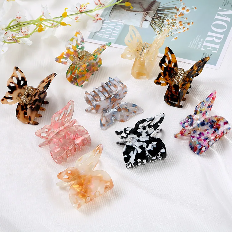 New Acetate Hair Claw Sweet Fairy Butterfly Hairpin Gradient Tie-Dye Colored Styling Tools Barrettes for Women Girls Hair Clip
New Acetate Hair Claw Sweet Fairy Butterfly Hairpin Gradient Tie-Dye Colored Styling Tools Barrettes for Women Girls Hair Clip