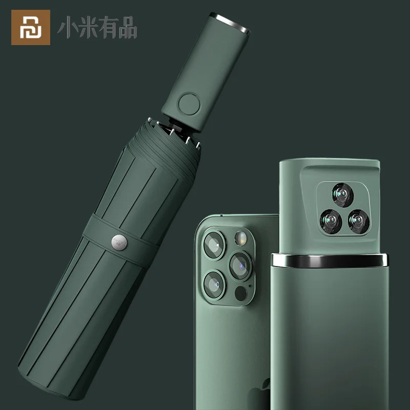 Новый автоматический складной зонт Xiaomi со светодиодной подсветкой