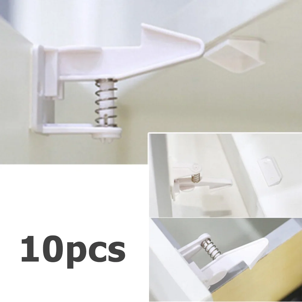 10Pcs Child Cabinet Locks Protection Baby Safety Lock Child Protection for Kids Drawer Door Safety Child Invisible Kids Security
10Pcs Child Cabinet Locks Protection Baby Safety Lock Child Protection for Kids Drawer Door Safety Child Invisible Kids Security