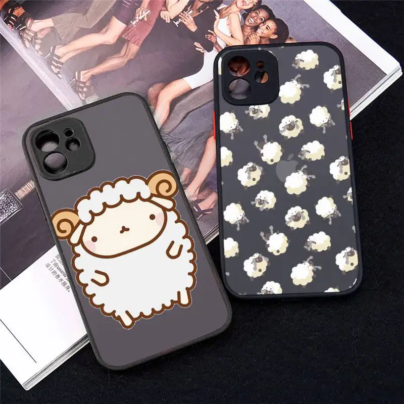 Cute sheep Phone Case For iPhone 12 11 Mini Pro XR XS Max 7 8 Plus X Matte transparent cover
Cute sheep Phone Case For iPhone 12 11 Mini Pro XR XS Max 7 8 Plus X Matte transparent cover
