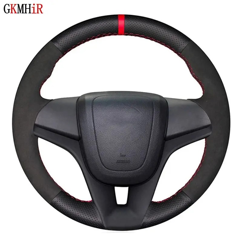 Black Genuine Leather Suede Car Steering Wheel Cover For Chevrolet Cruze 2008-2015 Aveo 2010-2015 Orlando 2009-2015
Black Genuine Leather Suede Car Steering Wheel Cover For Chevrolet Cruze 2008-2015 Aveo 2010-2015 Orlando 2009-2015