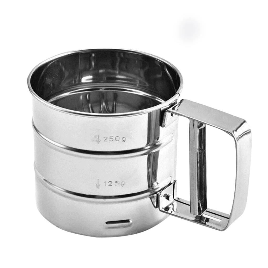Flour Sieve Cup Stainless Steel Powder Shaker Strainer Mesh Sugar Sifter Kitchen Baking Tool
Flour Sieve Cup Stainless Steel Powder Shaker Strainer Mesh Sugar Sifter Kitchen Baking Tool