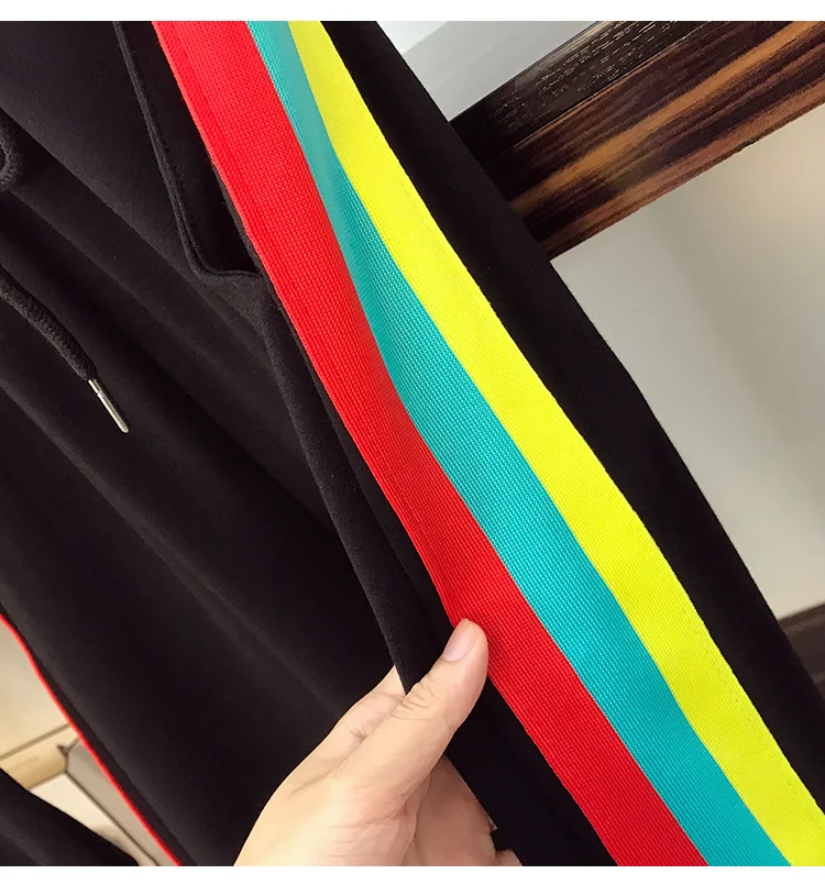 5XL Plus Size Women Autumn Tracksuits Sportswear Casual Rainbow Patchwork Two Piece Set Women Pullover Tops And Long Pants Suits
5XL Plus Size Women Autumn Tracksuits Sportswear Casual Rainbow Patchwork Two Piece Set Women Pullover Tops And Long Pants Suits