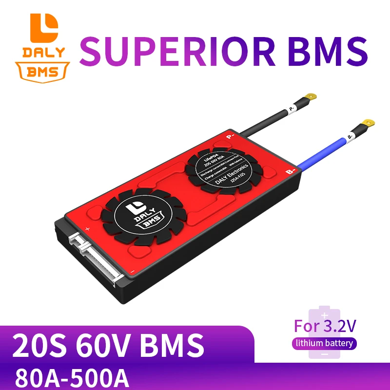 Daly 20S BMS 60V LiFePO4 battery Management System BMS 80A 100A 120A 150A 200A with high current for lithium battery
Daly 20S BMS 60V LiFePO4 battery Management System BMS 80A 100A 120A 150A 200A with high current for lithium battery