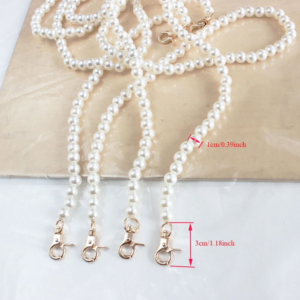 60/100/120cm Faux Pearl Bag Strap Beaded Design Bag Handle Belt Women Handbag Handles Replacement for Handbags Strap Accessories
60/100/120cm Faux Pearl Bag Strap Beaded Design Bag Handle Belt Women Handbag Handles Replacement for Handbags Strap Accessories