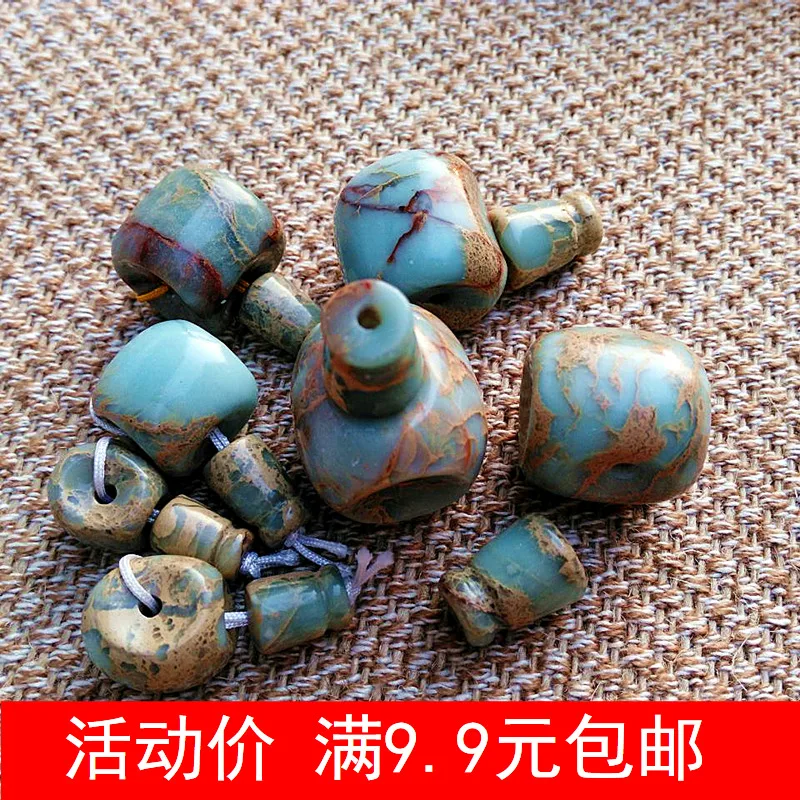 Shoushan Stone-Tibetan Santong Bead Bracelet with DIY Star-Moon Diamond Bodhisattva Accessories | Украшения и аксессуары