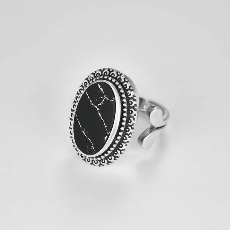 New Arrival High Quality 925 Sterling Silver Ring Black Turquoise Personalise Jewelry Gift Custom Design
New Arrival High Quality 925 Sterling Silver Ring Black Turquoise Personalise Jewelry Gift Custom Design