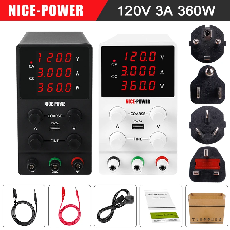 Регулируемый блок питания постоянного тока NICE-POWER, лабораторный источник питания с регулируемым напряжением, цифровой стабилизатор тока 120 ...
Регулируемый блок питания постоянного тока NICE-POWER, лабораторный источник питания с регулируемым напряжением, цифровой стабилизатор тока 120 ...