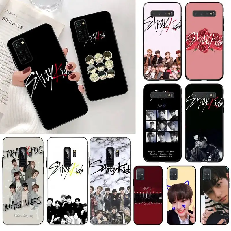Felix stray kids hyunjin chan woojin мягкий резиновый чехол для телефона Samsung S20 plus Ultra S6 S7 edge S8 S9 S10
