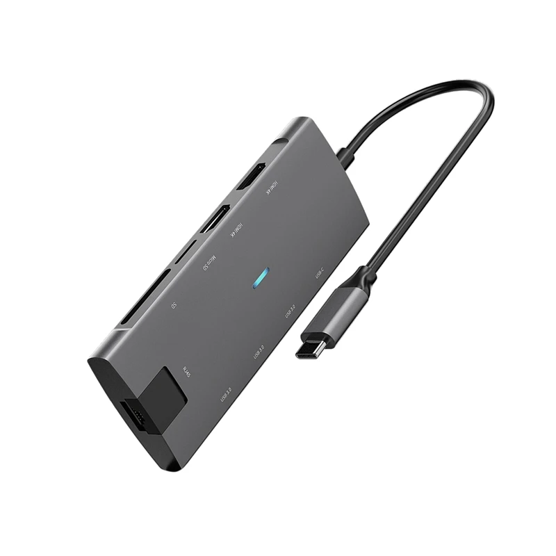 USB C концентратор RJ45 + Hdmi DP USB3.0 type к Gigabit Ethernet Rj45 Lan адаптер для ноутбука MacBook