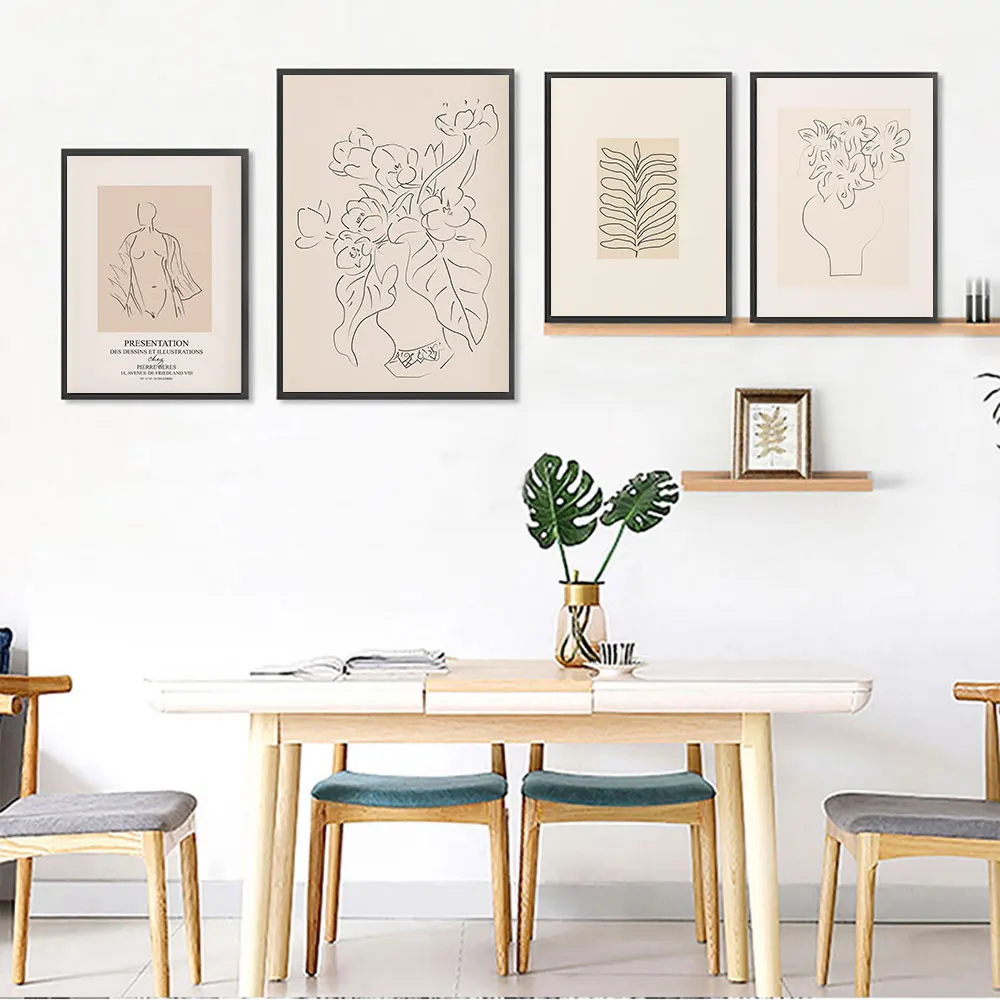 Matisse Nude Retro Poster Mid Century Flower Line Art Print Abstract Leaf Canvas Painting Modern Wall Picture Living Room Decor
Matisse Nude Retro Poster Mid Century Flower Line Art Print Abstract Leaf Canvas Painting Modern Wall Picture Living Room Decor
