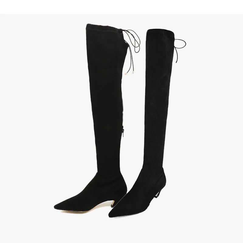 Meriahzheng Boots Winter New Style Knee-length Boots Sexy Pointed Bending Heel Women's Boots Middle Heel Women's Boots FDY-100-3
Meriahzheng Boots Winter New Style Knee-length Boots Sexy Pointed Bending Heel Women's Boots Middle Heel Women's Boots FDY-100-3