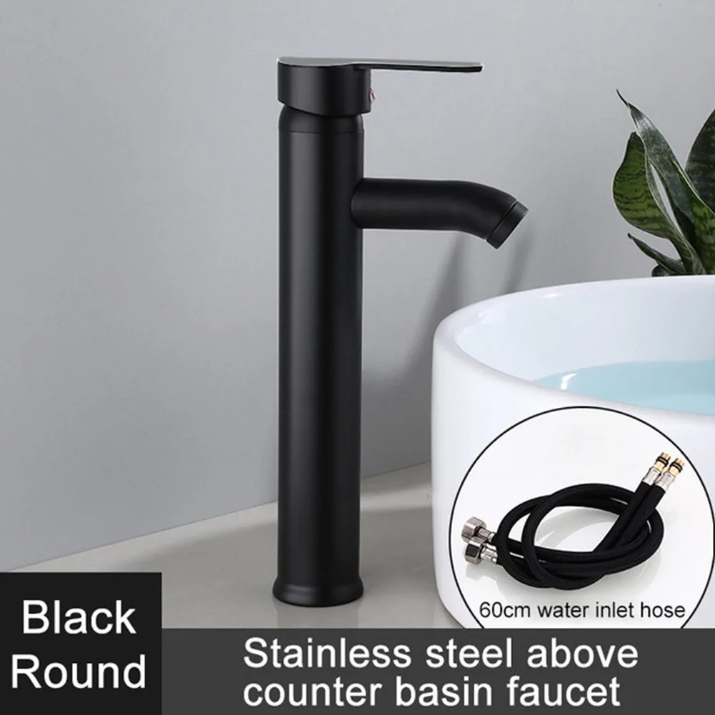 Single Hole Basin Faucet Black Cold And Hot Water Mixer Bathroom Sink Faucet Stainless Steel High Temperature Resistant Hardware
Single Hole Basin Faucet Black Cold And Hot Water Mixer Bathroom Sink Faucet Stainless Steel High Temperature Resistant Hardware
