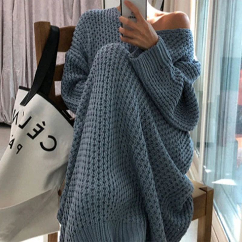 SISPELL Off Shoulder For Female Sweater V Neck Long Sleeve Loose Hollow Out Long Knitted Pullover Sweater 2020 Fashion Tide
SISPELL Off Shoulder For Female Sweater V Neck Long Sleeve Loose Hollow Out Long Knitted Pullover Sweater 2020 Fashion Tide