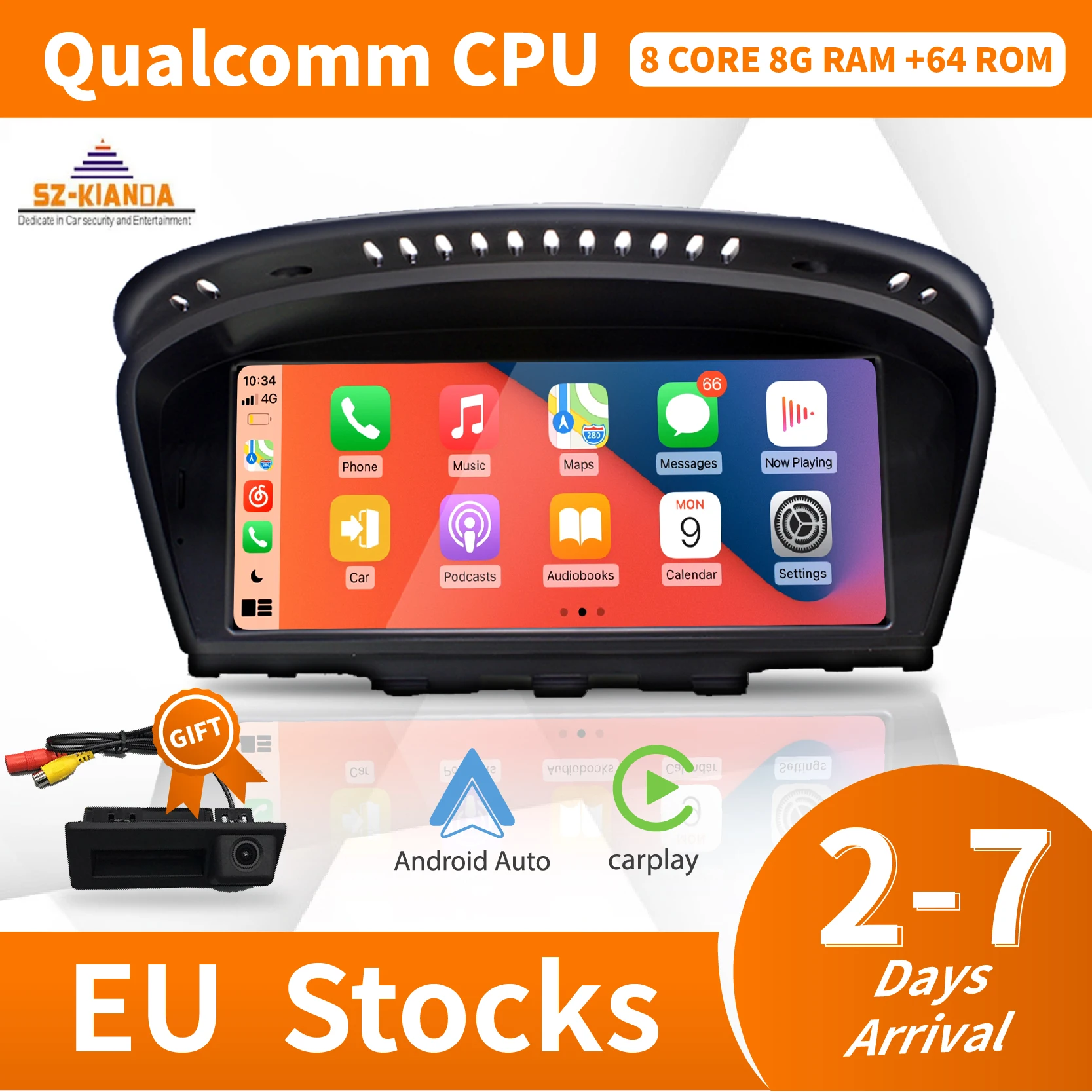 Автомобильный DVD-плеер ID7 8 ГБ + 64 ГБ, сенсорный экран 8,8 дюйма, на базе Android 11, для BMW 5 Series, E60, E61, E63, E64, E90, E91, E92, CCC, CIC
Автомобильный DVD-плеер ID7 8 ГБ + 64 ГБ, сенсорный экран 8,8 дюйма, на базе Android 11, для BMW 5 Series, E60, E61, E63, E64, E90, E91, E92, CCC, CIC