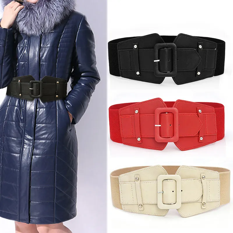 1PCS Ladies Cummerbund Women Belt Ultra Wide Cinch Waistband Pin Buckle Elastic Belt PU Leather Dresses Coat Decorative Belt
1PCS Ladies Cummerbund Women Belt Ultra Wide Cinch Waistband Pin Buckle Elastic Belt PU Leather Dresses Coat Decorative Belt