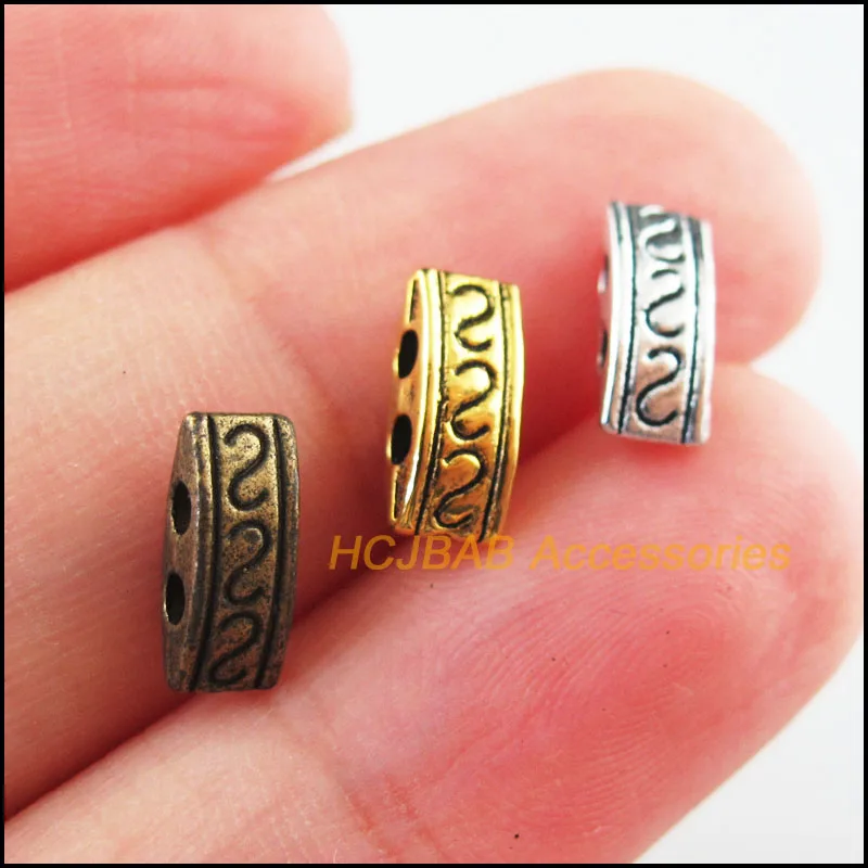 60Pcs Retro Tibetan Silver Tone Antiqued Gold Bronze Flower 2-Holes Spacer Beads Charms 4x10mm
60Pcs Retro Tibetan Silver Tone Antiqued Gold Bronze Flower 2-Holes Spacer Beads Charms 4x10mm
