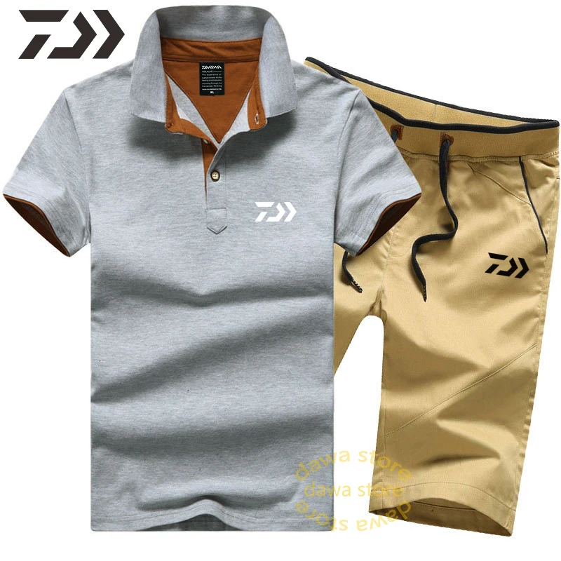 Костюм для рыбалки Daiwa мужская летняя одежда спортивная из 2 предметов уличные