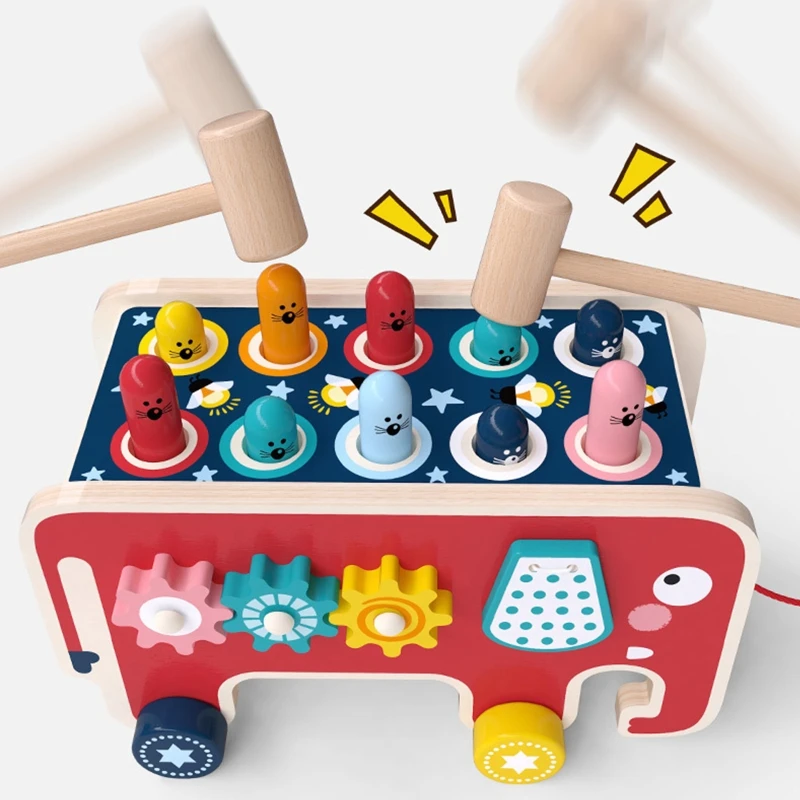 Wood Cartoon Elephant Whack-A-Mole Toy Pounding Knocking Hamster Parent-Kid Gift MOLD
Wood Cartoon Elephant Whack-A-Mole Toy Pounding Knocking Hamster Parent-Kid Gift MOLD