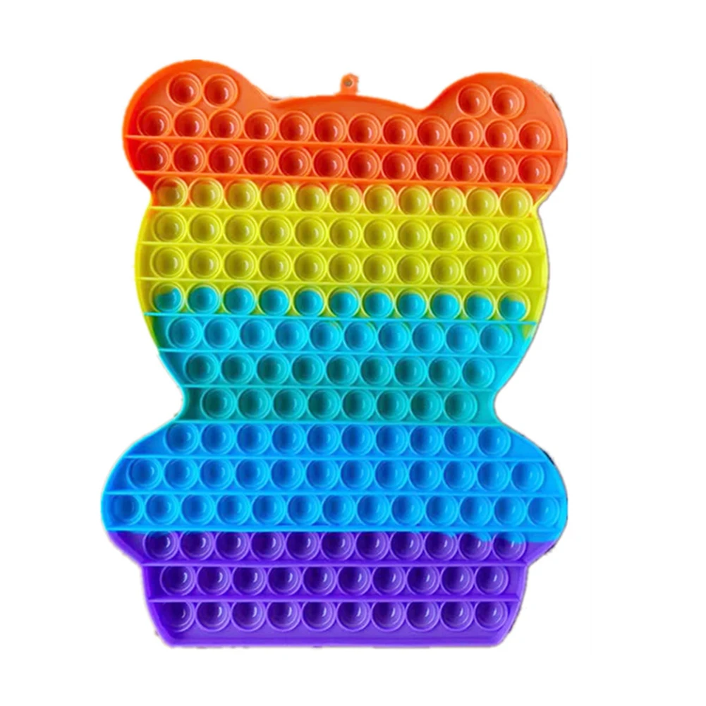 Push Bubble Silicone Toys Sensory Stimulating Toys Colorful Bear Shape Autism Relieving Anxiety Adult Children's Toy
Push Bubble Silicone Toys Sensory Stimulating Toys Colorful Bear Shape Autism Relieving Anxiety Adult Children's Toy