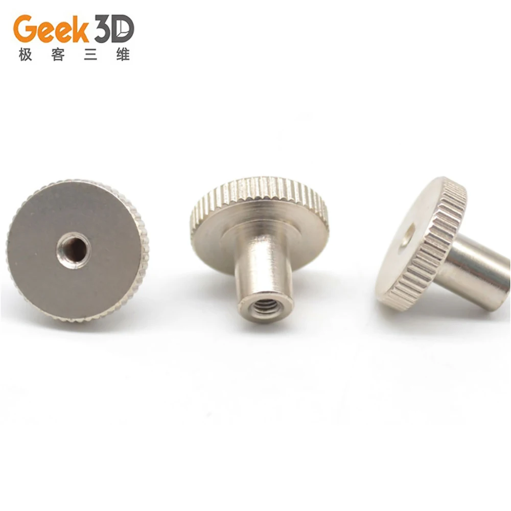 1/4pcs 3D Printer UM2 M3 Knurled Nut Platform Knurled Thumbscrew UM2 M3 Nut Leveling Fixing For Ultimaker 2 DIY Print Base Plate
1/4pcs 3D Printer UM2 M3 Knurled Nut Platform Knurled Thumbscrew UM2 M3 Nut Leveling Fixing For Ultimaker 2 DIY Print Base Plate