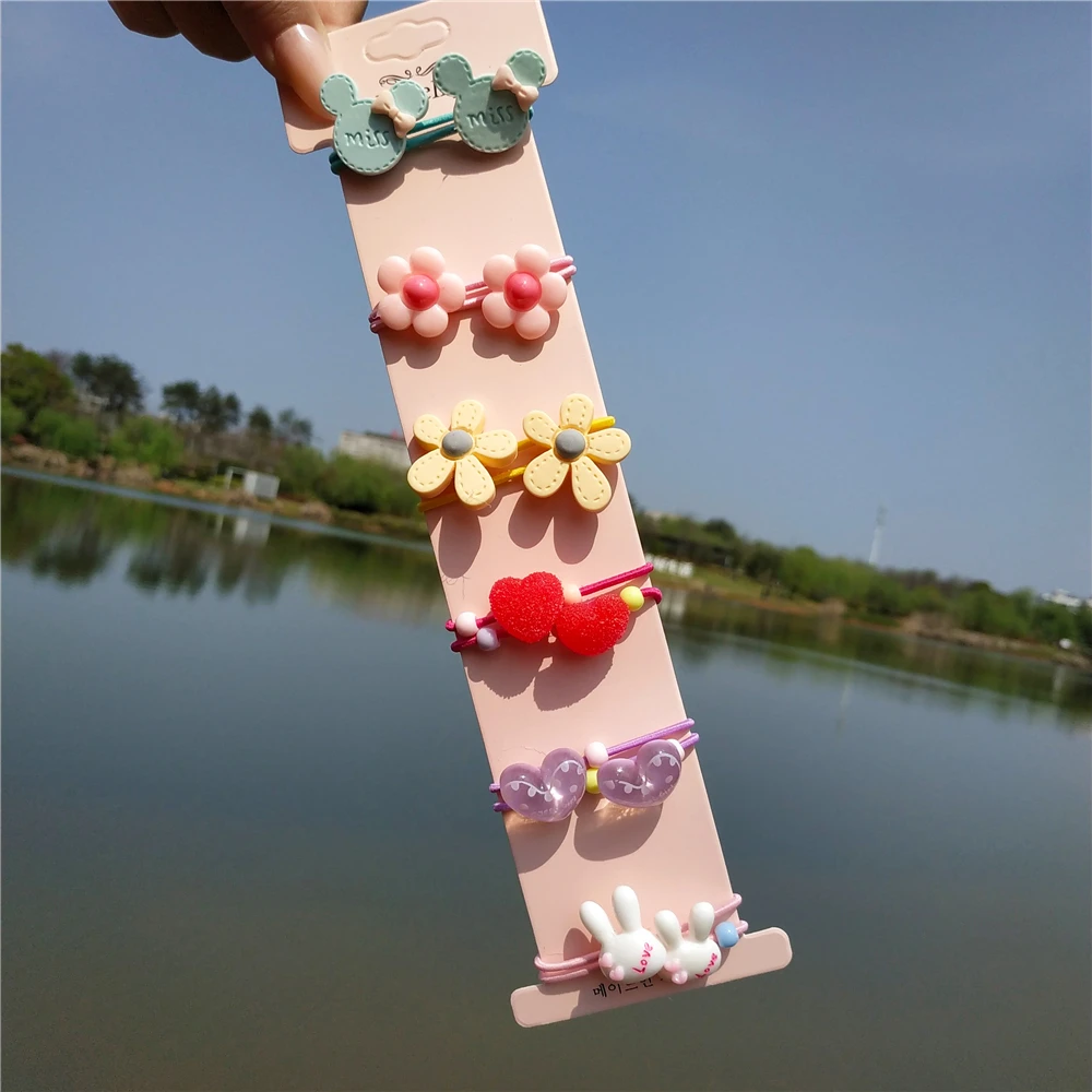 12 Pcs/lot Hair Tie with Flowers Bee Flower Bunny Star Elastic Rubber Bands Headband Decorations Hair Accessories for Girl
12 Pcs/lot Hair Tie with Flowers Bee Flower Bunny Star Elastic Rubber Bands Headband Decorations Hair Accessories for Girl