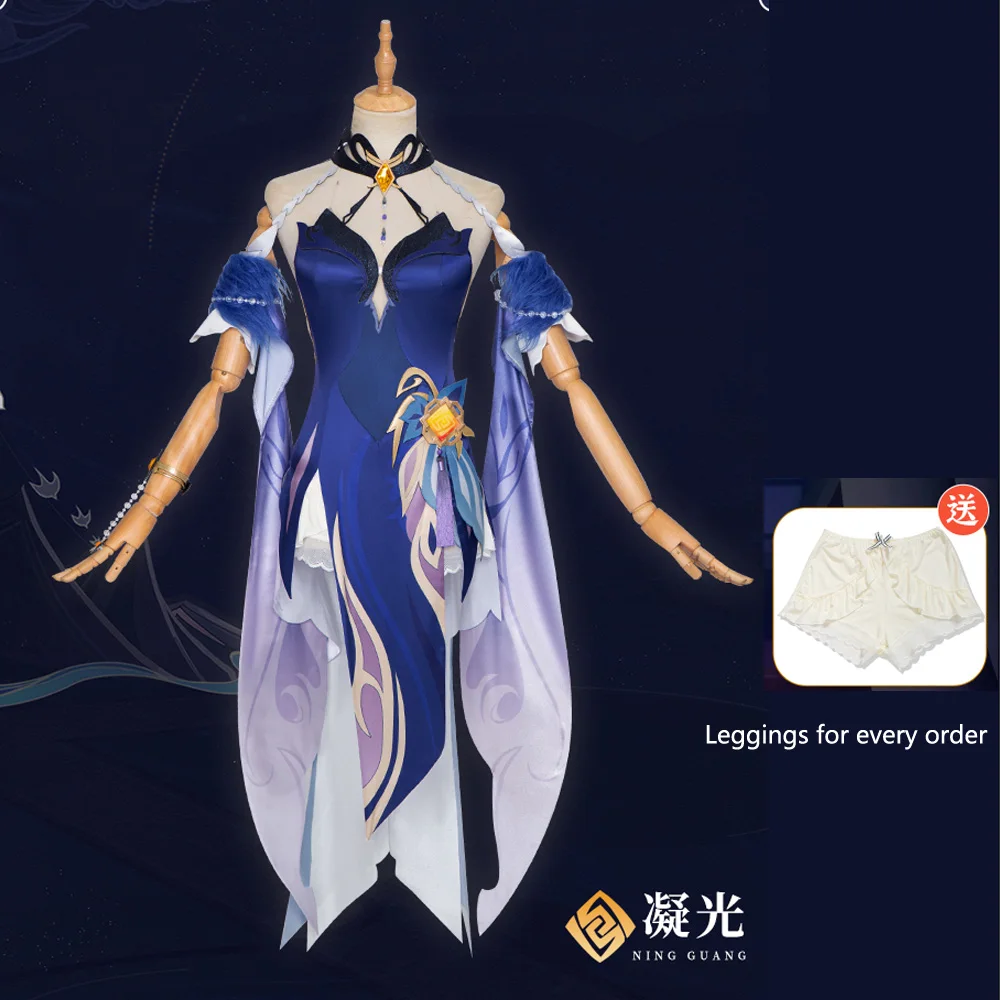 Костюм для косплея Ning Guang Skin, сексуальное женское платье Genshin Impact Ning Guang, женский костюм для ролевых игр на Хэллоуин
Костюм для косплея Ning Guang Skin, сексуальное женское платье Genshin Impact Ning Guang, женский костюм для ролевых игр на Хэллоуин