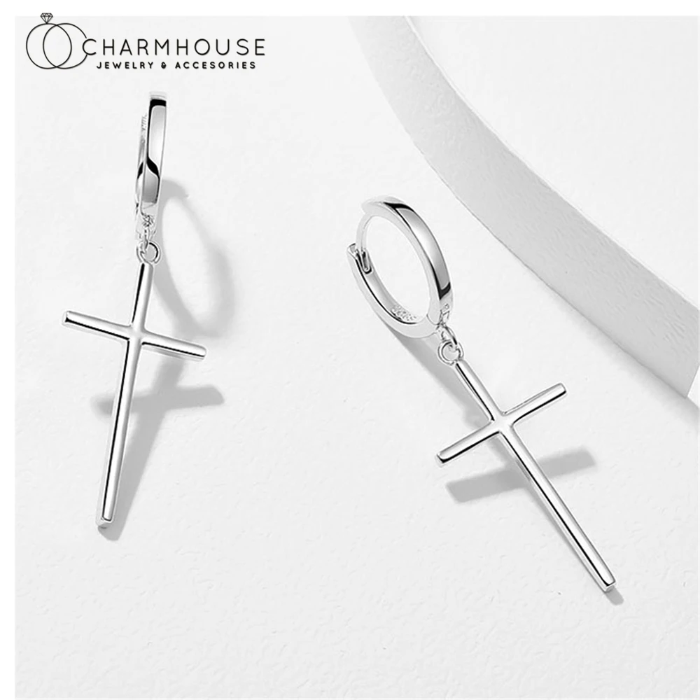 Pure Silver Hoop Earrings For Women Cross Earing Dangle Brincos Femme Christmas Jewelry Accessories Party Gifts Bijoux
Pure Silver Hoop Earrings For Women Cross Earing Dangle Brincos Femme Christmas Jewelry Accessories Party Gifts Bijoux