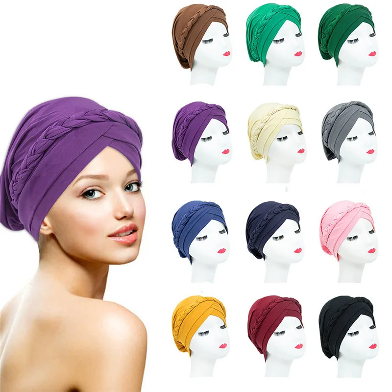 Solid Braid Bandanas Muslim Head Cap Bonnet for Women Turban Beanies Hats Head Wrap Headwear Hair Accessories
Solid Braid Bandanas Muslim Head Cap Bonnet for Women Turban Beanies Hats Head Wrap Headwear Hair Accessories
