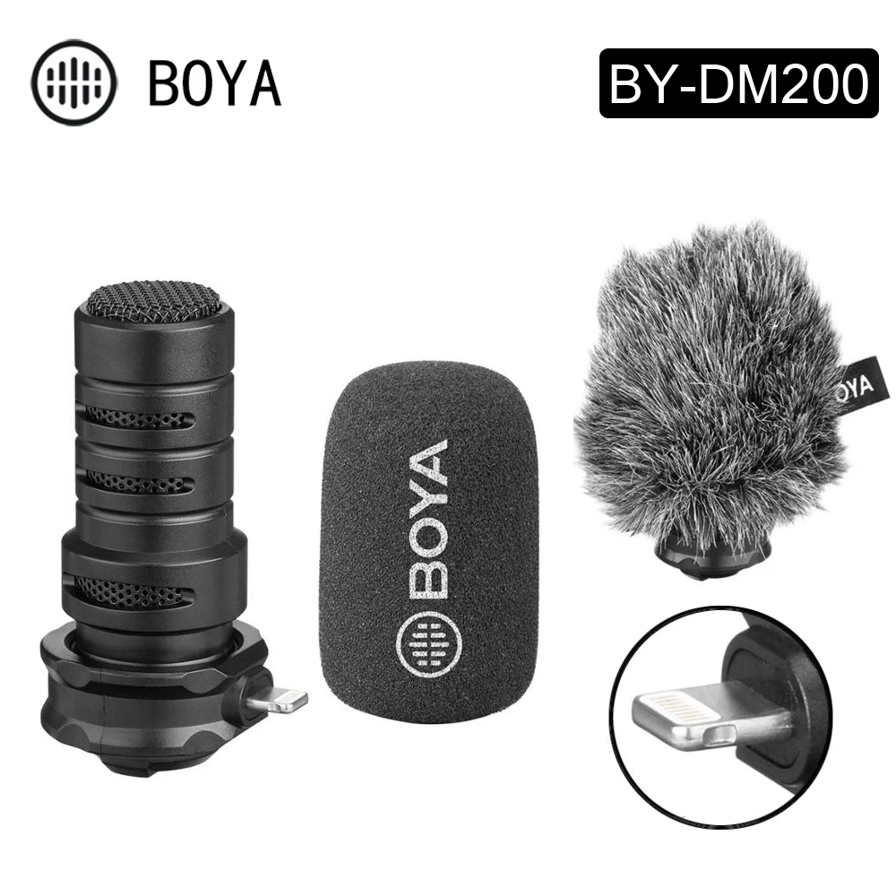 BOYA BY-DM200 Lightning Цифровой моно-микрофон, кардиоидный конденсаторный микрофон для iPhone 11 Pro Xs Max XR X 8 7
BOYA BY-DM200 Lightning Цифровой моно-микрофон, кардиоидный конденсаторный микрофон для iPhone 11 Pro Xs Max XR X 8 7