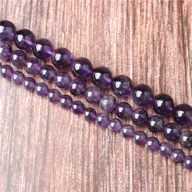 Hot Sale Natural Stone Amethyst Beads 15.5" Pick Size: 4 6 8 10 mm fit Diy Charms Beads Jewelry Making Accessories 
Hot Sale Natural Stone Amethyst Beads 15.5" Pick Size: 4 6 8 10 mm fit Diy Charms Beads Jewelry Making Accessories