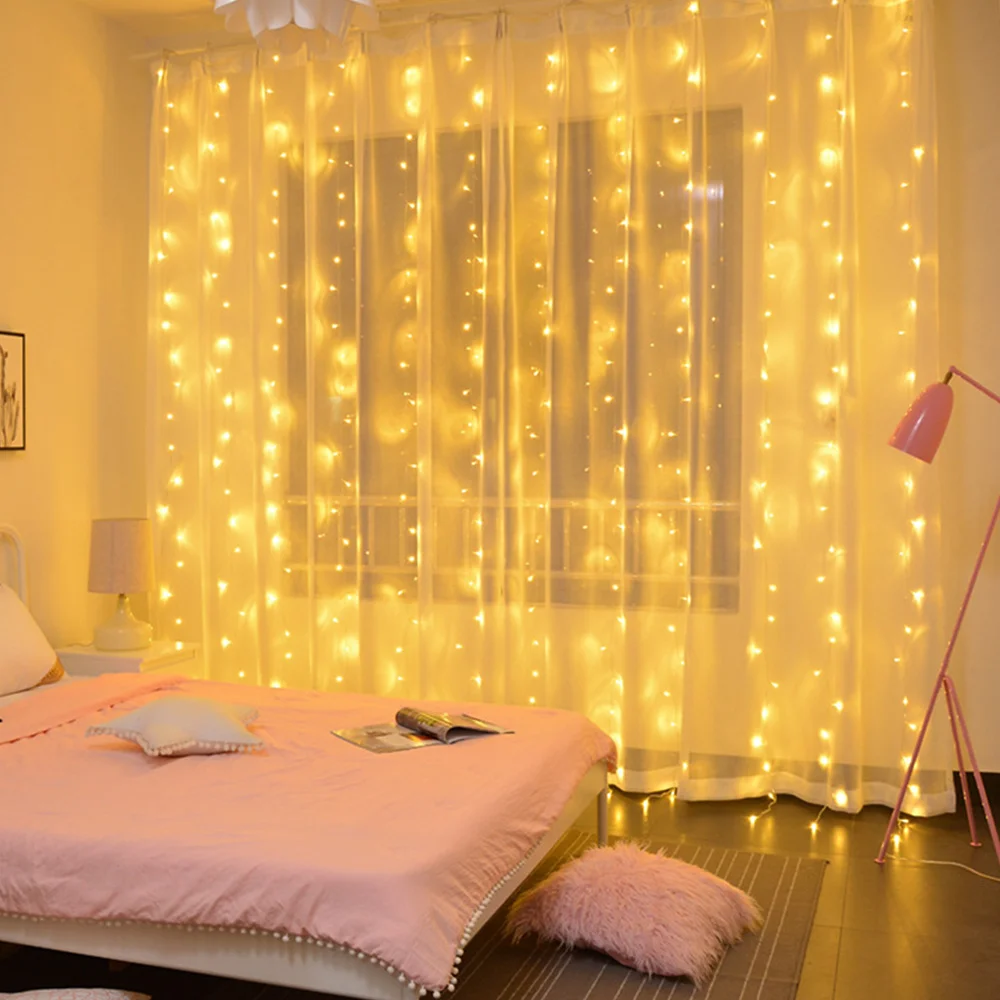 Cortinas LED Curtian String Lights Fairy Lights USB Remote Control Garland for Home Window Christmas mariage decoration salon
Cortinas LED Curtian String Lights Fairy Lights USB Remote Control Garland for Home Window Christmas mariage decoration salon