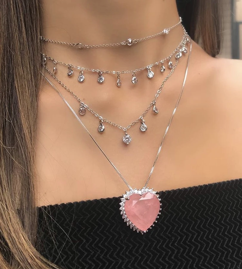 Water Drop Choker Necklace and Long Chain Necklace For Women High Quality double-faced Zircon 2019 New Fashion Boho Jewelry
Water Drop Choker Necklace and Long Chain Necklace For Women High Quality double-faced Zircon 2019 New Fashion Boho Jewelry