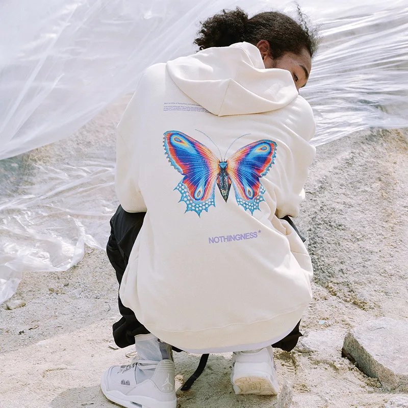 Colorful Butterfly Effect Print Hooded Sweatshirt Men Large Casual Harajuku Fashion Trend Design Hoodie Hip Hop High Street
Colorful Butterfly Effect Print Hooded Sweatshirt Men Large Casual Harajuku Fashion Trend Design Hoodie Hip Hop High Street