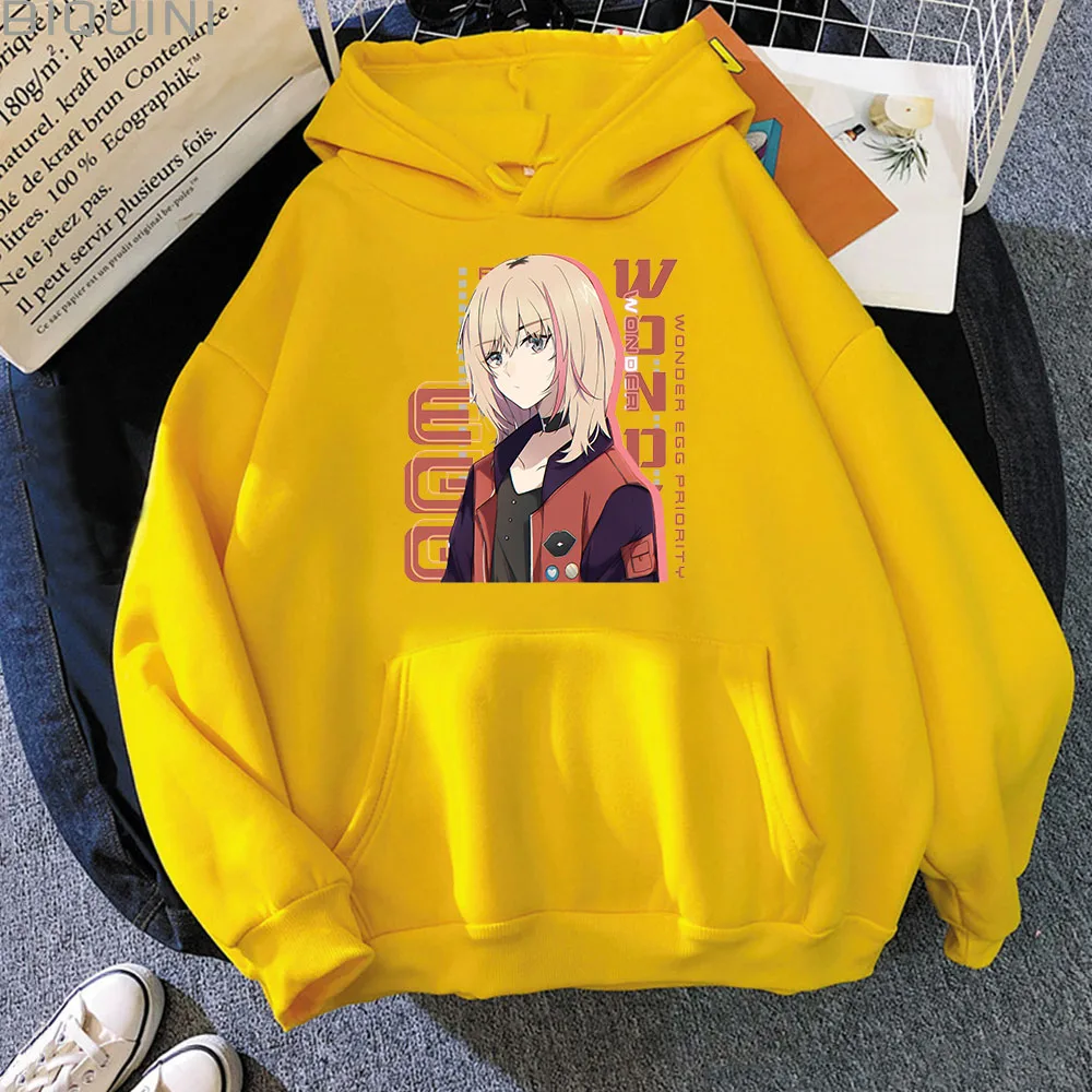 WONDER EGG PRIORITY Kawai Anime Hoodie Women Tops Long Sleeve Graphic Oversize Sweatshirt Fashion Clothes Cool Kpop Casual Loose
WONDER EGG PRIORITY Kawai Anime Hoodie Women Tops Long Sleeve Graphic Oversize Sweatshirt Fashion Clothes Cool Kpop Casual Loose