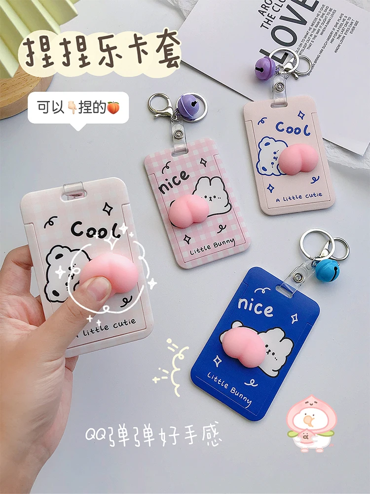 Cartoon ID Card Credit Card Bank Card Case Student Bus Card Case Hand Strap Visiting Door ID Card Card Case Female Male Pendant
Cartoon ID Card Credit Card Bank Card Case Student Bus Card Case Hand Strap Visiting Door ID Card Card Case Female Male Pendant