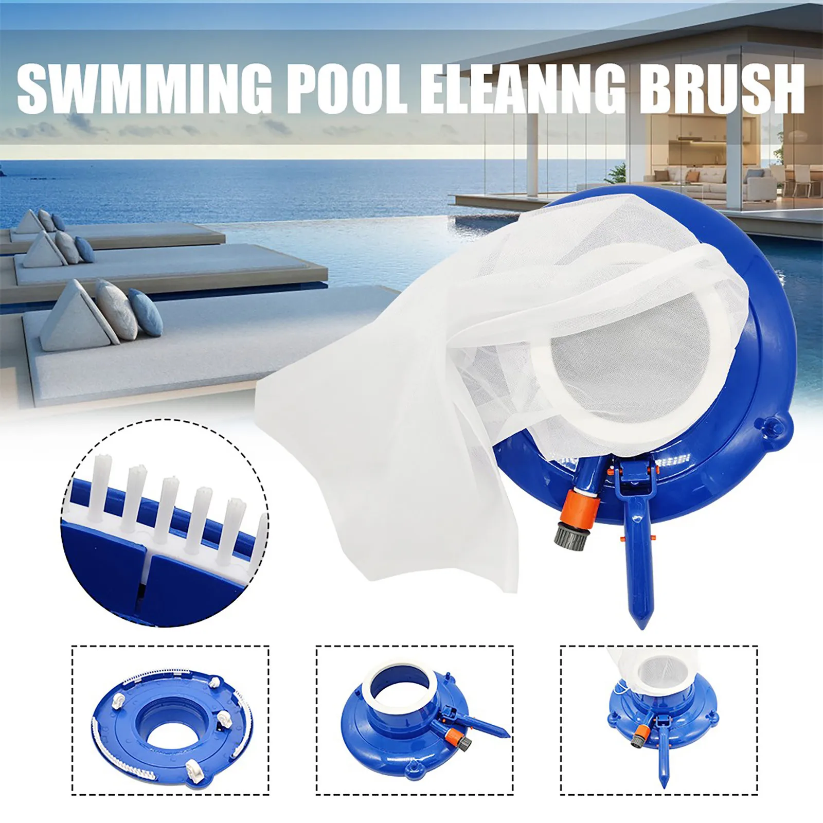 Pool Pond Vacuum Cleaner Suction Head with Mesh Bag Swimming Pool Cleaning Tools Swimming Portable Outdoor Elements
Pool Pond Vacuum Cleaner Suction Head with Mesh Bag Swimming Pool Cleaning Tools Swimming Portable Outdoor Elements