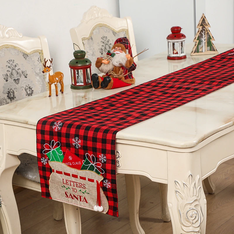 Xmas Theme Plaid Kitchen Coffee Dining Party Outdoor Tablecloth Christmas Table Runner Winter Holiday
Xmas Theme Plaid Kitchen Coffee Dining Party Outdoor Tablecloth Christmas Table Runner Winter Holiday