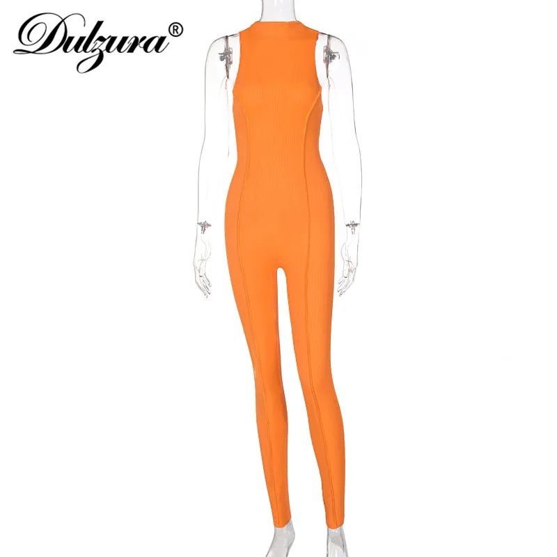 Dulzura Ribbed Knitted Patchwork Women Sleeveless Jumpsuit Zipper Bodycon Sexy Sporty Fitness Streetwear 2021 Summer Rompers 
Dulzura Ribbed Knitted Patchwork Women Sleeveless Jumpsuit Zipper Bodycon Sexy Sporty Fitness Streetwear 2021 Summer Rompers