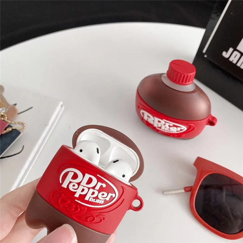 For Airpods 1/2 Case,Pepper Drink Bottle Case For Airpods Case Soft Silicone Earphone Headphone Cover For Airpods Pro Case
For Airpods 1/2 Case,Pepper Drink Bottle Case For Airpods Case Soft Silicone Earphone Headphone Cover For Airpods Pro Case