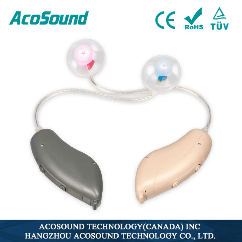 Цифровой слуховой аппарат Acosound RIC невидимый 4-канальный 430RIC для пожилых людей