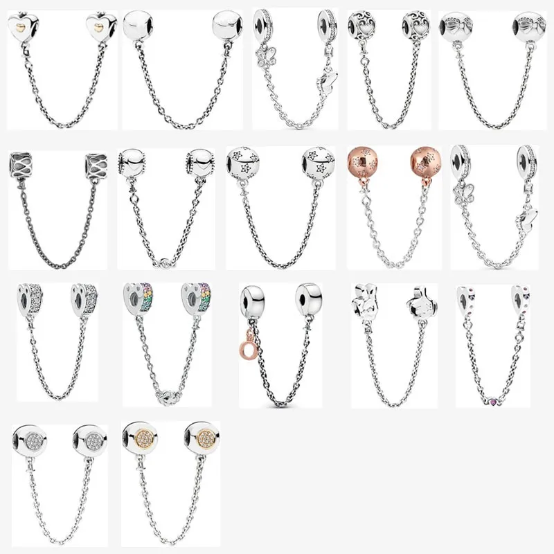 Authentic S925 Sterling Silver Bow Colorful Rainbow Safety Chain Is Suitable For The Original Pandora Women's Bracelet
Authentic S925 Sterling Silver Bow Colorful Rainbow Safety Chain Is Suitable For The Original Pandora Women's Bracelet